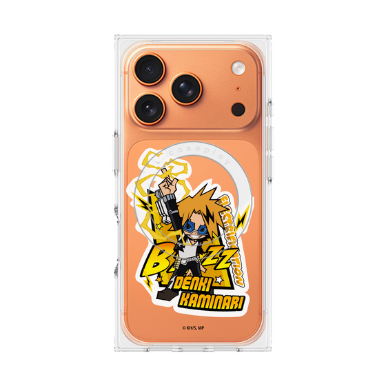 プレミアムスクエアケース with MagSafe［ 僕のヒーローアカデミア - ミニキャラ - 上鳴 電気 ］