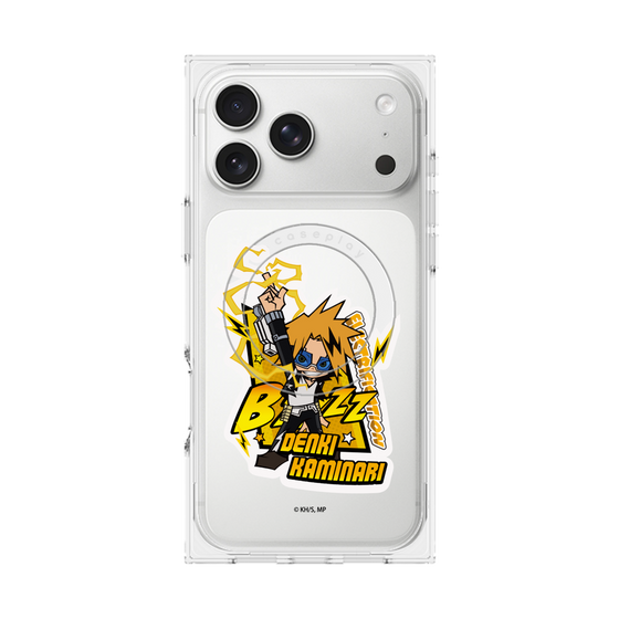 プレミアムスクエアケース with MagSafe［ 僕のヒーローアカデミア - ミニキャラ - 上鳴 電気 ］