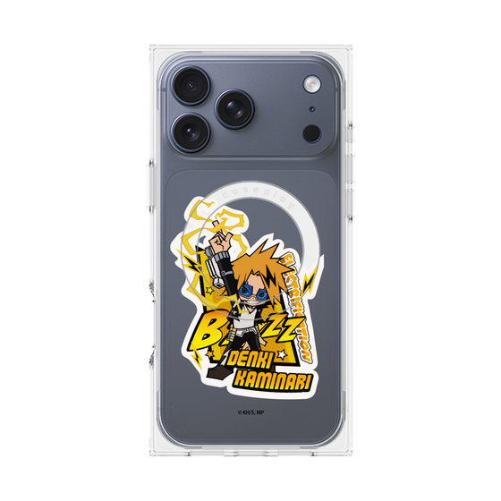 プレミアムスクエアケース with MagSafe［ 僕のヒーローアカデミア - ミニキャラ - 上鳴 電気 ］