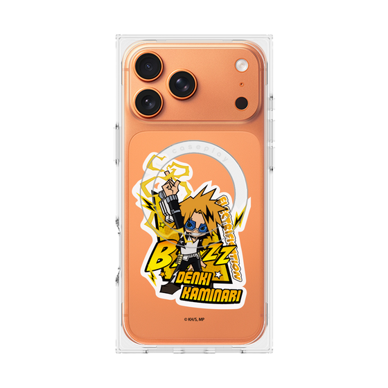 プレミアムスクエアケース with MagSafe［ 僕のヒーローアカデミア - ミニキャラ - 上鳴 電気 ］