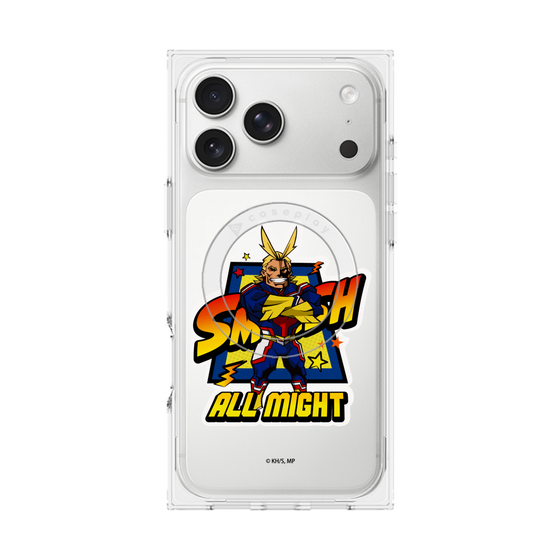 プレミアムスクエアケース with MagSafe［ 僕のヒーローアカデミア - ミニキャラ - オールマイト ］