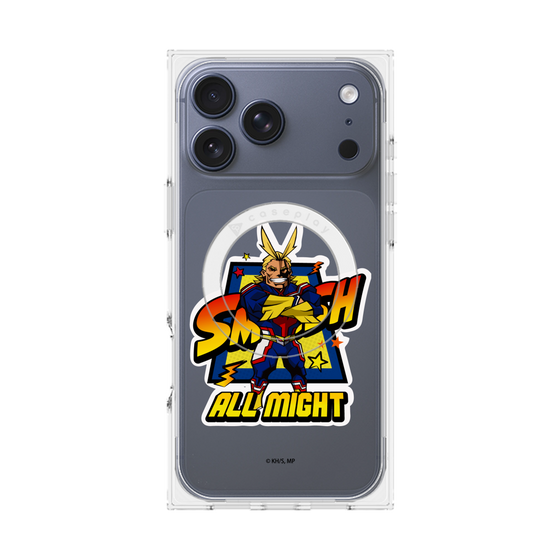 プレミアムスクエアケース with MagSafe［ 僕のヒーローアカデミア - ミニキャラ - オールマイト ］
