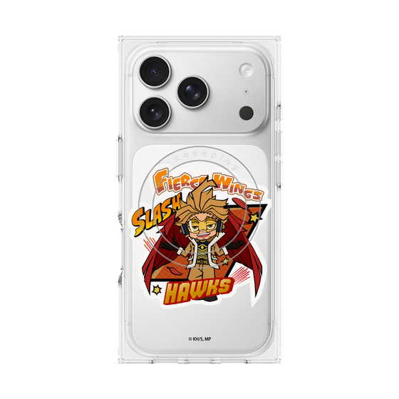 プレミアムスクエアケース with MagSafe［ 僕のヒーローアカデミア - ミニキャラ - ホークス ］