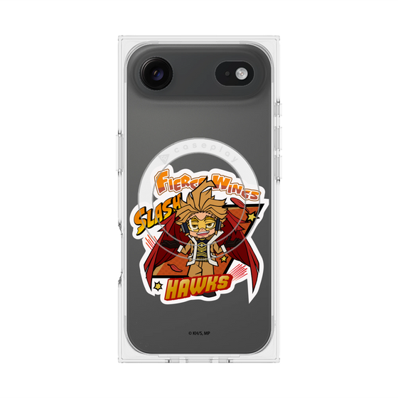 プレミアムスクエアケース with MagSafe［ 僕のヒーローアカデミア - ミニキャラ - ホークス ］