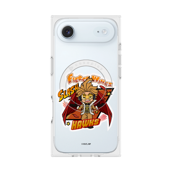 プレミアムスクエアケース with MagSafe［ 僕のヒーローアカデミア - ミニキャラ - ホークス ］