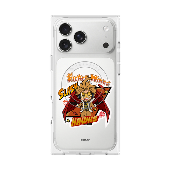 プレミアムスクエアケース with MagSafe［ 僕のヒーローアカデミア - ミニキャラ - ホークス ］