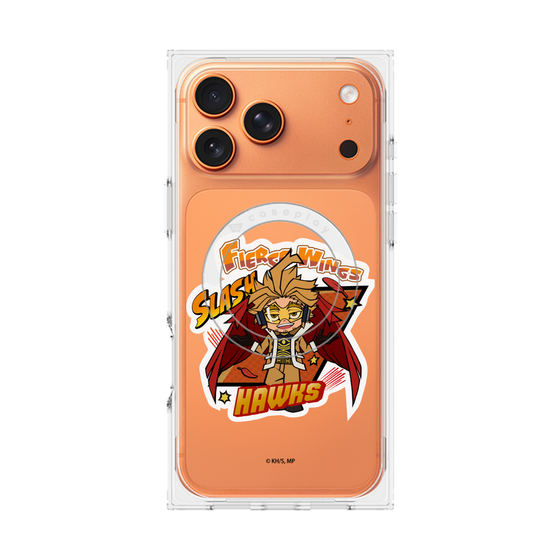 プレミアムスクエアケース with MagSafe［ 僕のヒーローアカデミア - ミニキャラ - ホークス ］