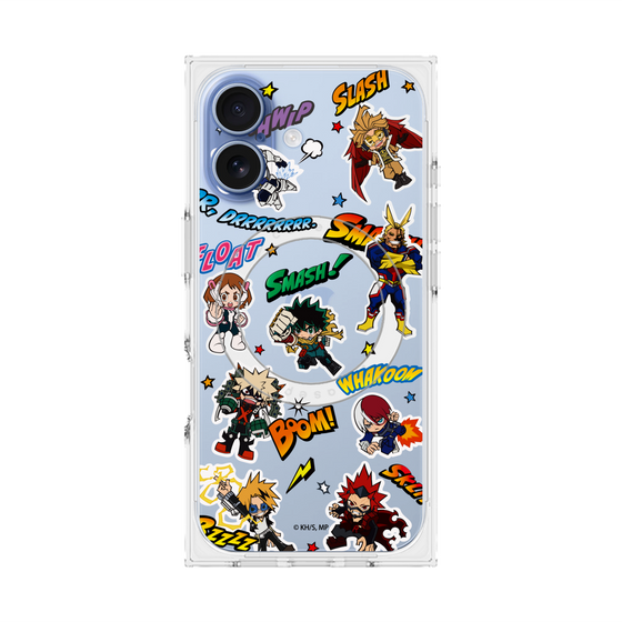 プレミアムスクエアケース with MagSafe［ 僕のヒーローアカデミア - アメコミ ］