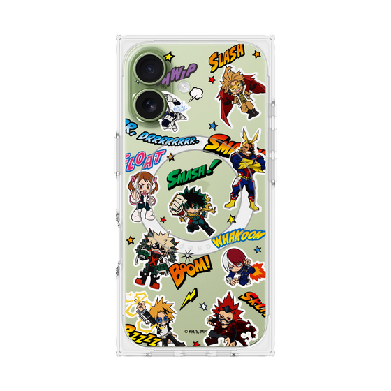 プレミアムスクエアケース with MagSafe［ 僕のヒーローアカデミア - アメコミ ］