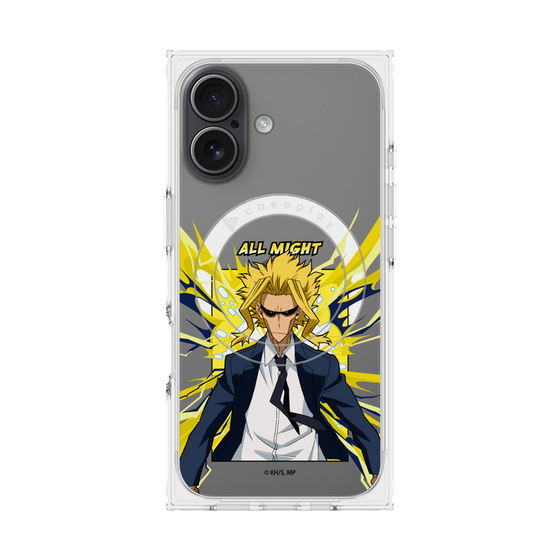 プレミアムスクエアケース with MagSafe［ 僕のヒーローアカデミア - ポップ -オールマイト ］