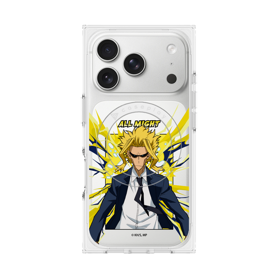 プレミアムスクエアケース with MagSafe［ 僕のヒーローアカデミア - ポップ -オールマイト ］