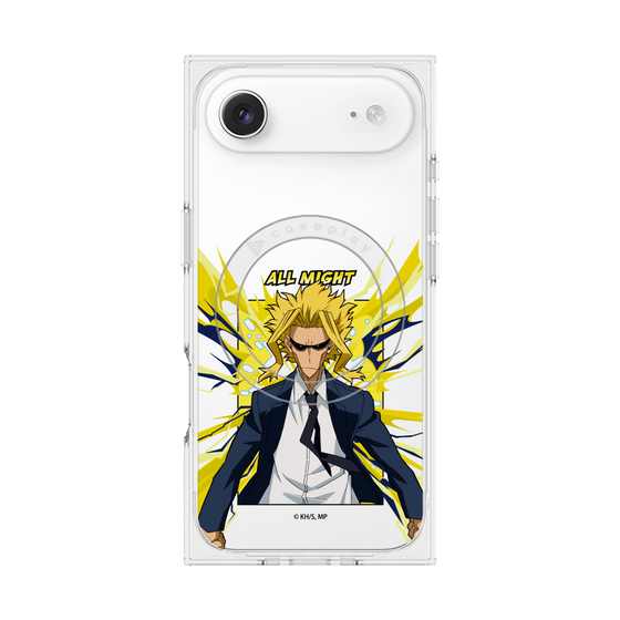 プレミアムスクエアケース with MagSafe［ 僕のヒーローアカデミア - ポップ -オールマイト ］