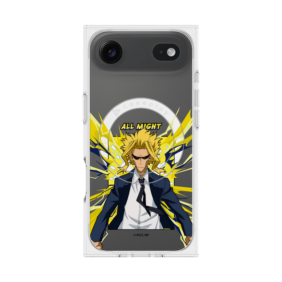 プレミアムスクエアケース with MagSafe［ 僕のヒーローアカデミア - ポップ -オールマイト ］