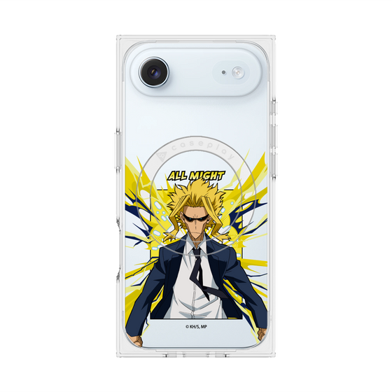 プレミアムスクエアケース with MagSafe［ 僕のヒーローアカデミア - ポップ -オールマイト ］