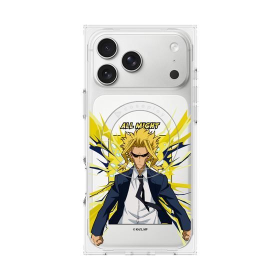 プレミアムスクエアケース with MagSafe［ 僕のヒーローアカデミア - ポップ -オールマイト ］