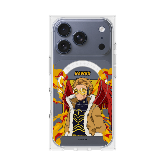 プレミアムスクエアケース with MagSafe［ 僕のヒーローアカデミア - ポップ - ホークス ］