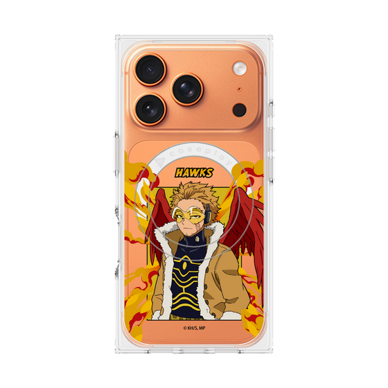 プレミアムスクエアケース with MagSafe［ 僕のヒーローアカデミア - ポップ - ホークス ］