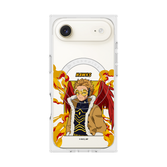 プレミアムスクエアケース with MagSafe［ 僕のヒーローアカデミア - ポップ - ホークス ］