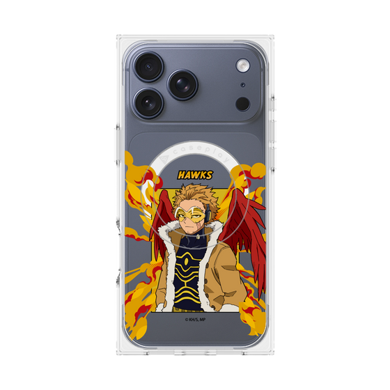 プレミアムスクエアケース with MagSafe［ 僕のヒーローアカデミア - ポップ - ホークス ］