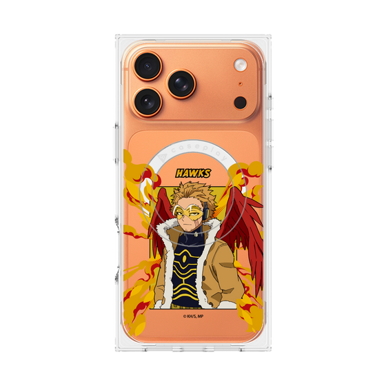 プレミアムスクエアケース with MagSafe［ 僕のヒーローアカデミア - ポップ - ホークス ］