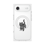 プレミアムスクエアケース with MagSafe［ オリジナル - CASEPLAYネコ - black ］