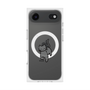 プレミアムスクエアケース with MagSafe［ オリジナル - CASEPLAYネコ - black ］