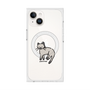 プレミアムスクエアケース with MagSafe［ オリジナル - CASEPLAYネコ - pointed ］