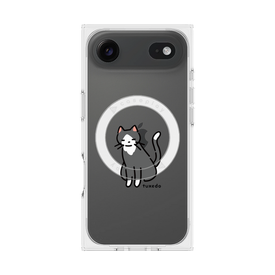 プレミアムスクエアケース with MagSafe［ オリジナル - CASEPLAYネコ - tuxedo ］