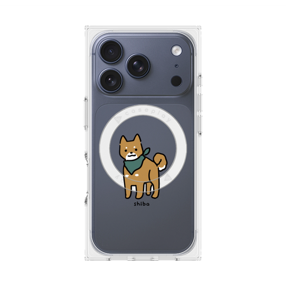 プレミアムスクエアケース with MagSafe［ オリジナル - CASEPLAYイヌ - shiba ］