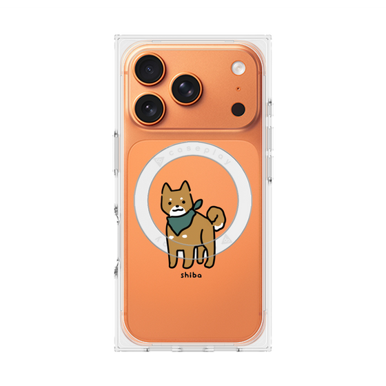 プレミアムスクエアケース with MagSafe［ オリジナル - CASEPLAYイヌ - shiba ］