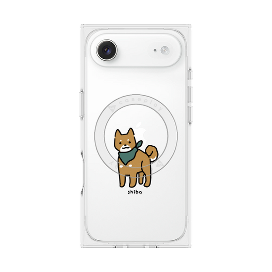 プレミアムスクエアケース with MagSafe［ オリジナル - CASEPLAYイヌ - shiba ］