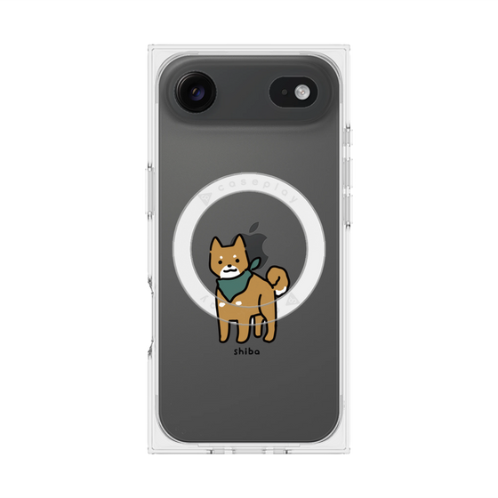 プレミアムスクエアケース with MagSafe［ オリジナル - CASEPLAYイヌ - shiba ］