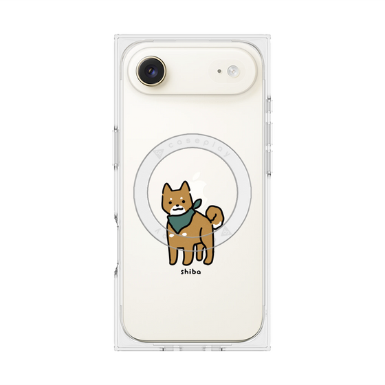 プレミアムスクエアケース with MagSafe［ オリジナル - CASEPLAYイヌ - shiba ］