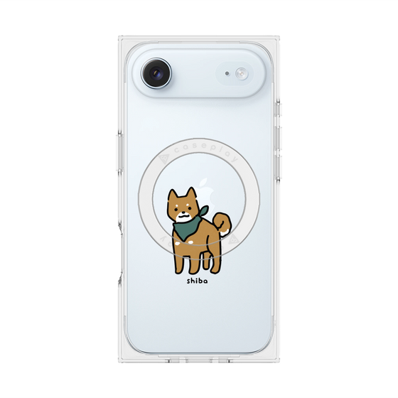 プレミアムスクエアケース with MagSafe［ オリジナル - CASEPLAYイヌ - shiba ］