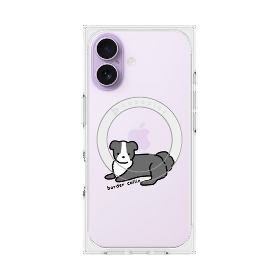 プレミアムスクエアケース with MagSafe［ オリジナル - CASEPLAYイヌ - border collie ］