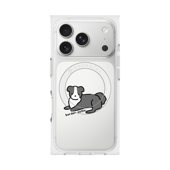プレミアムスクエアケース with MagSafe［ オリジナル - CASEPLAYイヌ - border collie ］