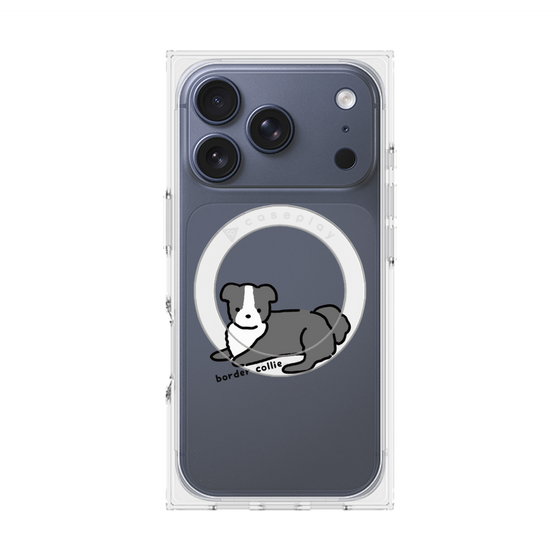 プレミアムスクエアケース with MagSafe［ オリジナル - CASEPLAYイヌ - border collie ］