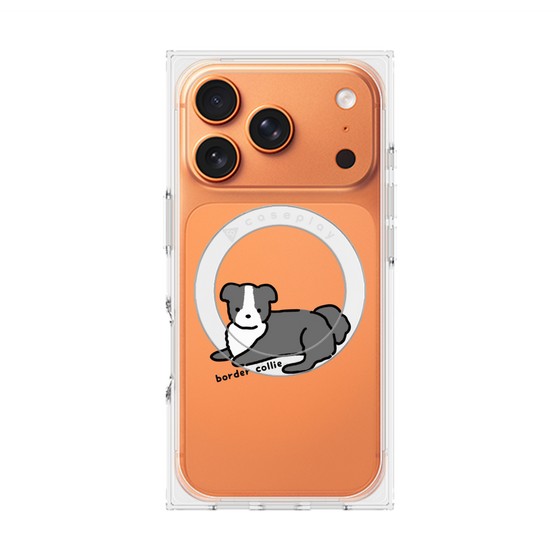 プレミアムスクエアケース with MagSafe［ オリジナル - CASEPLAYイヌ - border collie ］