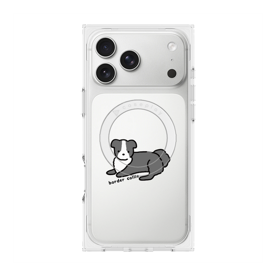 プレミアムスクエアケース with MagSafe［ オリジナル - CASEPLAYイヌ - border collie ］