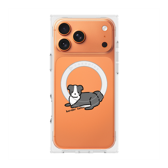 プレミアムスクエアケース with MagSafe［ オリジナル - CASEPLAYイヌ - border collie ］