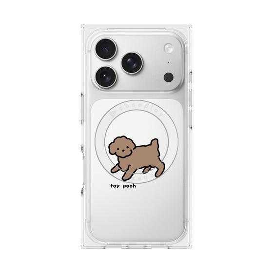 プレミアムスクエアケース with MagSafe［ オリジナル - CASEPLAYイヌ - toy pooh ］