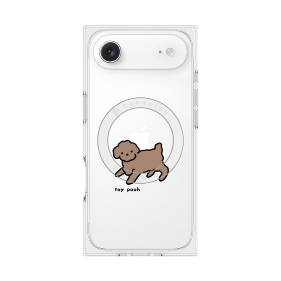 プレミアムスクエアケース with MagSafe［ オリジナル - CASEPLAYイヌ - toy pooh ］