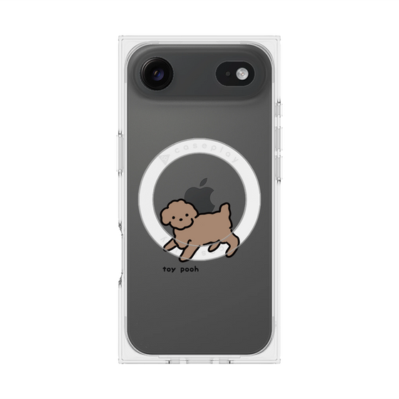 プレミアムスクエアケース with MagSafe［ オリジナル - CASEPLAYイヌ - toy pooh ］