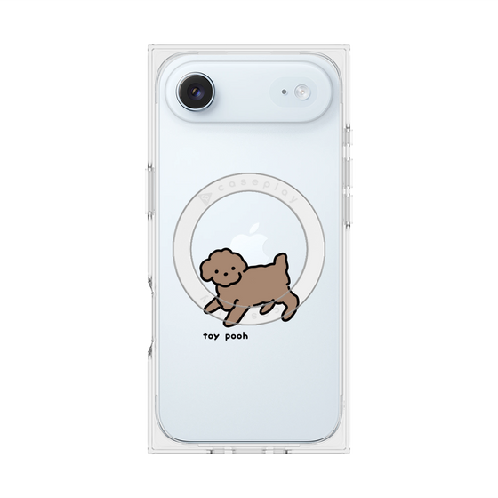 プレミアムスクエアケース with MagSafe［ オリジナル - CASEPLAYイヌ - toy pooh ］