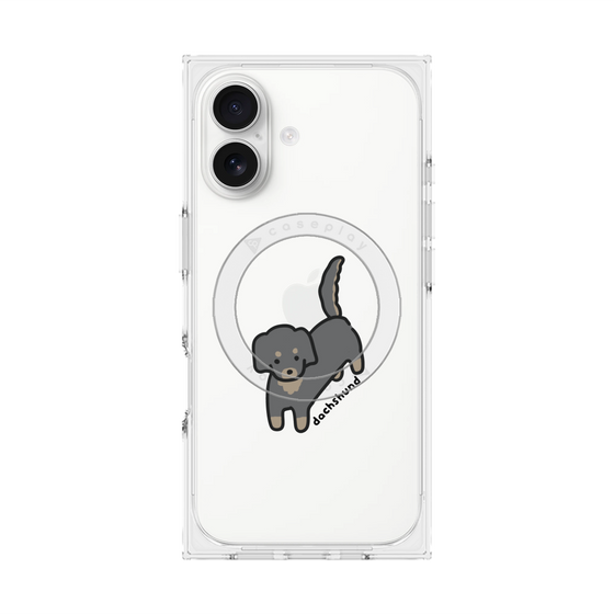 プレミアムスクエアケース with MagSafe［ オリジナル - CASEPLAYイヌ - dachsund ］