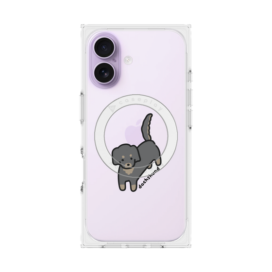 プレミアムスクエアケース with MagSafe［ オリジナル - CASEPLAYイヌ - dachsund ］