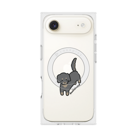 プレミアムスクエアケース with MagSafe［ オリジナル - CASEPLAYイヌ - dachsund ］