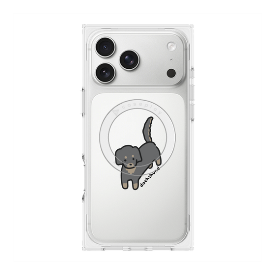プレミアムスクエアケース with MagSafe［ オリジナル - CASEPLAYイヌ - dachsund ］