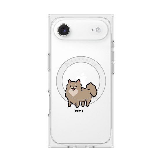 プレミアムスクエアケース with MagSafe［ オリジナル - CASEPLAYイヌ - pome ］