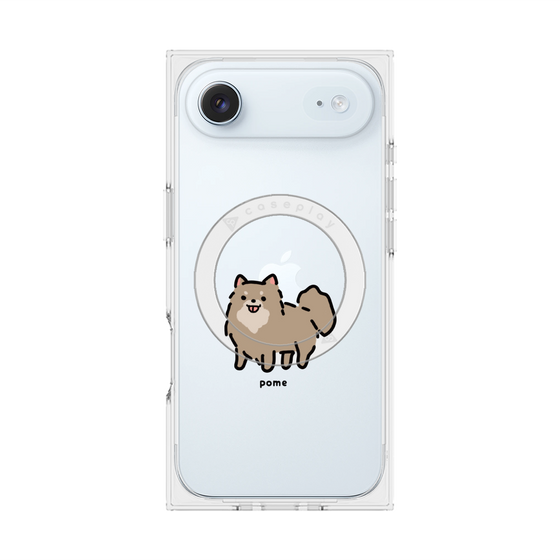 プレミアムスクエアケース with MagSafe［ オリジナル - CASEPLAYイヌ - pome ］